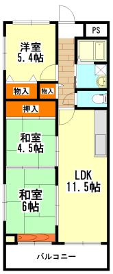 賃貸物件間取り