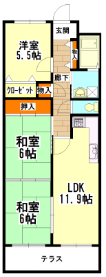 賃貸物件間取り