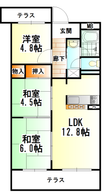 賃貸物件間取り