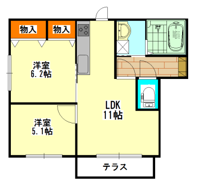 賃貸物件間取り
